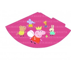 ΚΑΠΕΛΑΚΙΑ ΧΑΡΤΙΝΑ PEPPA PIG ΡΟΖ ΚΑΙ ΣΙΕΛ