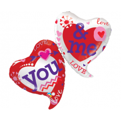Μπαλόνι Foil 42" You & Me Hearts  107εκ 