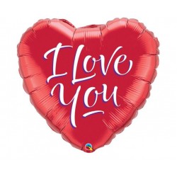 Μπαλόνι Foil 18" Καρδιά I Love you Script Modern