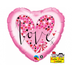 Μπαλόνι Foil 18" Καρδιά Love Little Hearts - Rachel Ellen 46εκ