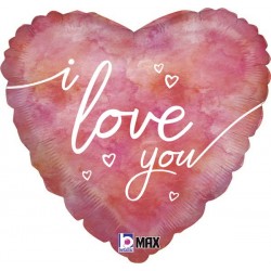 Μπαλόνι Foil Αγάπης Νερομπογιά “I Love You” 46 εκ.