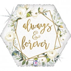 Μπαλόνι Foil Γεωμετρικό ‘Αlways & Forever’ 46 εκ.