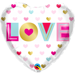 Μπαλόνι Foil Αγάπης Καρδιά “love” 46 εκ.