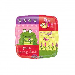 Μπαλόνι Foil 18" Square Frog Love Collage /46 εκ