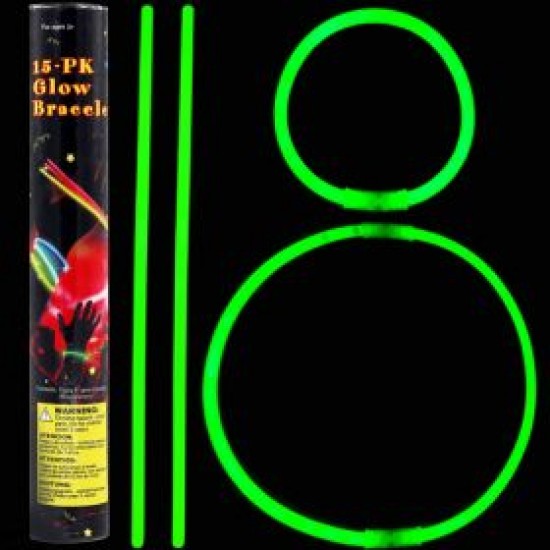 Glow stick βραχιόλι πράσινο (15 τεμ.) Glow stick βραχιόλι πράσινο (15 τεμ.)