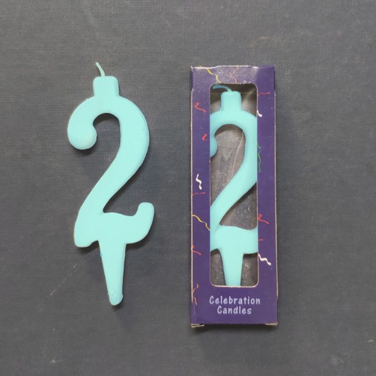 Κερί Νο2 Μπλε 11cm