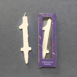 Κερί Νο1 Λευκό  11cm