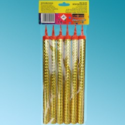 Πυρσός  τούρτας ασημί 20cm/60sec