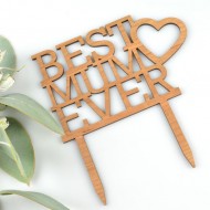 Διακοσμητικό τούρτας “Best Mum Ever”