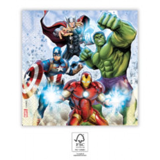  Χαρτοπετσέτες Avengers (20 τεμ)