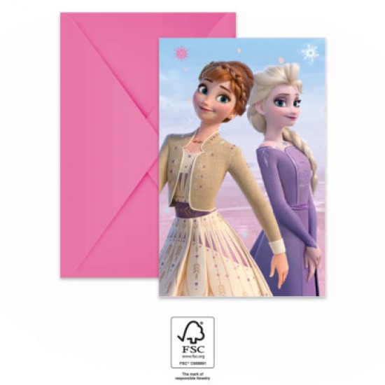 Προσκλήσεις πάρτυ με Φάκελο Frozen 2 (6 τεμ) Προσκλήσεις πάρτυ με Φάκελο Frozen 2 (6 τεμ)