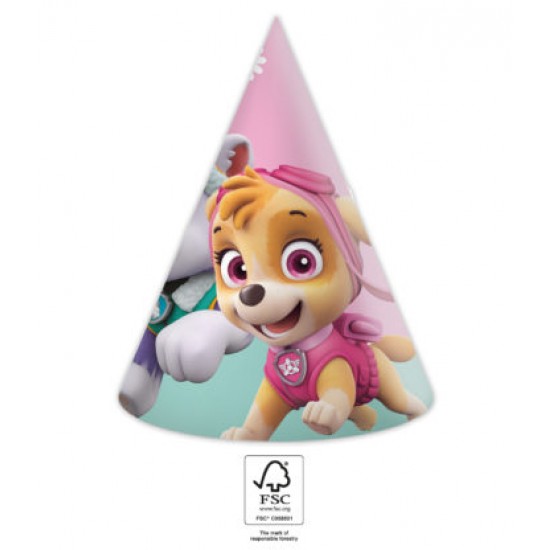 Καπελάκια Paw Patrol - Skye & Everest 6τεμ Καπελάκια Paw Patrol - Skye & Everest 6τεμ
