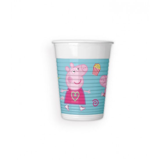 Ποτήρια Πλαστικά peppa pig 8τεμ Ποτήρια Πλαστικά peppa pig 8τεμ