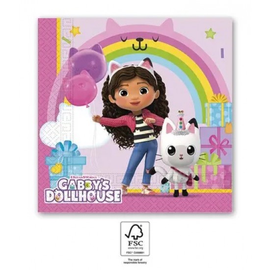Χαρτοπετσέτες Μεγάλες Gabby’s Dollhouse (20 τεμ) Χαρτοπετσέτες Μεγάλες Gabby’s Dollhouse (20 τεμ)