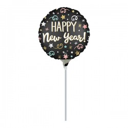 Μπαλόνι Foil 10″ Mini Shape Happy New Year