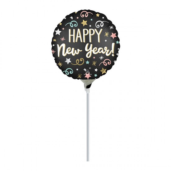 Μπαλόνι Foil 10″ Mini Shape Happy New Year Μπαλόνι Foil 10″ Mini Shape Happy New Year