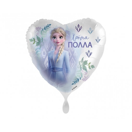 Μπαλόνι Φοιλ 17" Χρόνια πολλά Frozen - Elsa / 43 εκ