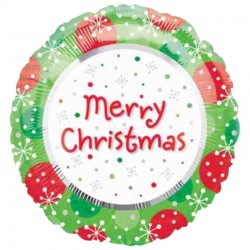 Μπαλόνι Foil Χριστουγεννιάτικο Merry Christmas 45 εκ