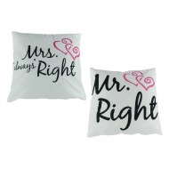 Μαξιλάρι Mr. & Mrs Right.