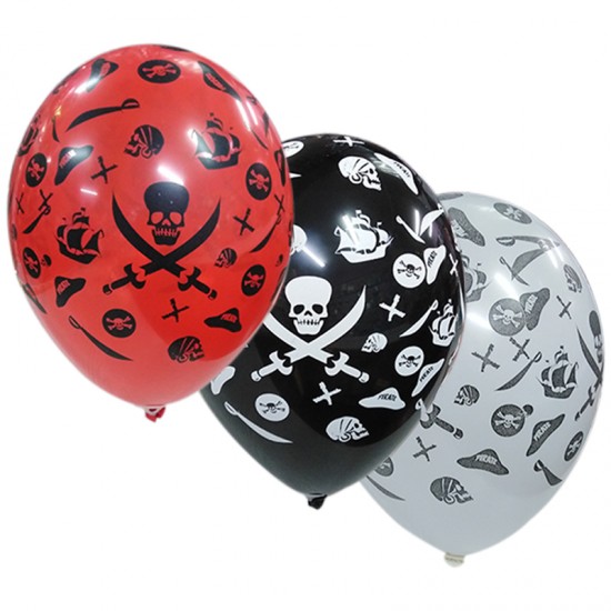 Μπαλόνια Λάτεξ 12'' Τυπωμένα Πειρατικό Σχέδιο