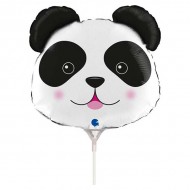 Μπαλόνι Foil 14” Mini Shape Κεφάλι Αρκουδάκι Panda
