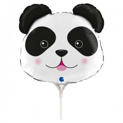 Μπαλόνι Foil 14” Mini Shape Κεφάλι Αρκουδάκι Panda