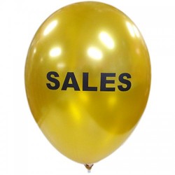 Μπαλόνι Λάτεξ Χρυσό Τυπωμένο SALES