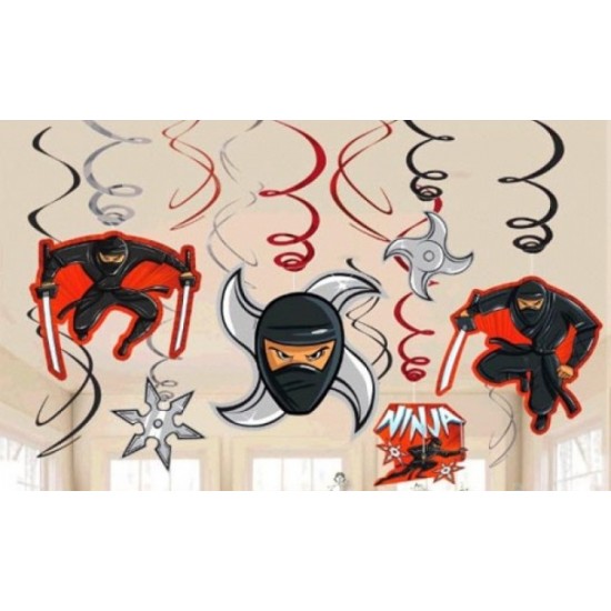 Swirl Διακοσμητικά Οροφής Ninja (12 τεμ)