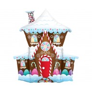 Μπαλόνι Foil Χριστουγεννιάτικο Decorated Gingerbread House