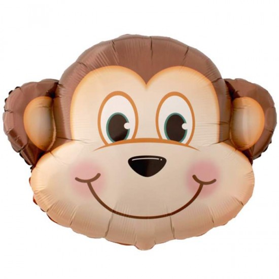 Μπαλόνι Foil Junior Shape Κεφαλάκι Μαϊμούς