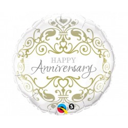 Μπαλόνι Foil 18" Στρογγυλό Happy Anniversary