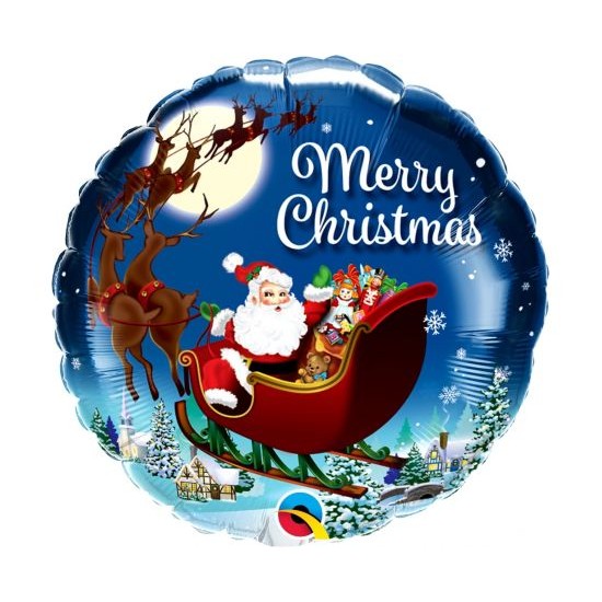 Μπαλόνι Foil 18" Merry Christmas Άγιος Βασίλης / 46εκ Μπαλόνι Foil 18" Merry Christmas Άγιος Βασίλης / 46εκ