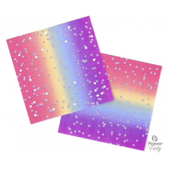 Χαρτοπετσέτες Μεγάλες Rainbow Ombre /16 τεμ Χαρτοπετσέτες Μεγάλες Rainbow Ombre /16 τεμ