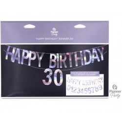Γιρλάντα Γράμματα Happy Birthday Iridescent / 200 εκ