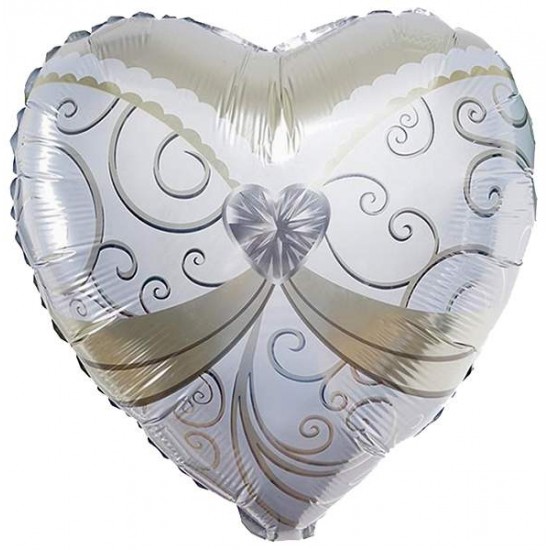 Μπαλόνι Foil 18″ Καρδιά Νύφη Μπαλόνι Foil 18″ Καρδιά Νύφη