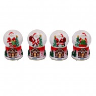 Γυάλα χιονιού με φως και μουσική