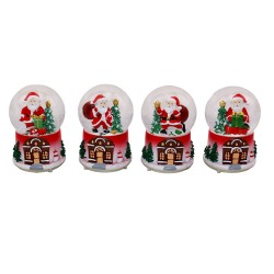 Γυάλα χιονιού με φως και μουσική