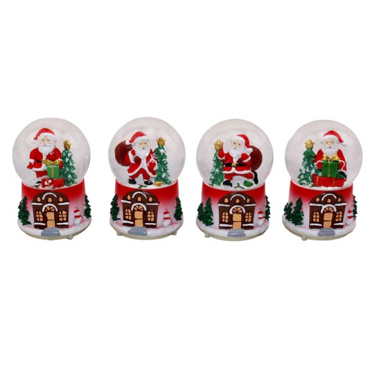 Γυάλα χιονιού με φως και μουσική