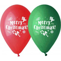 Μπαλόνι Λάτεξ Χριστουγεννιάτικο Merry Christmas Ζαχαρωτά 