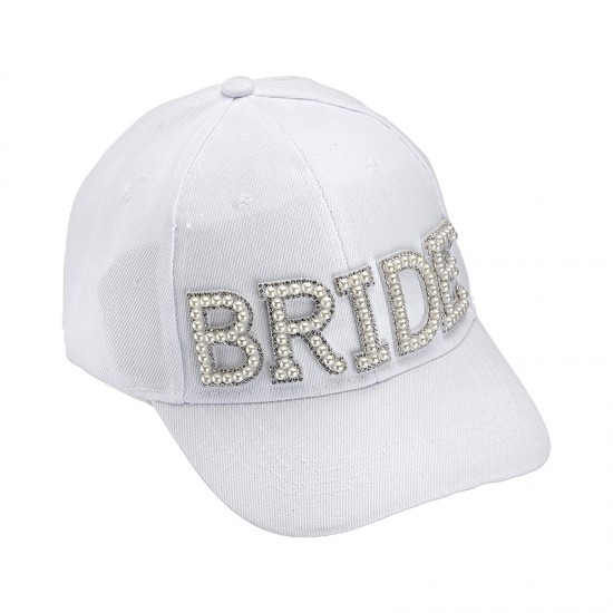 ΚΑΠΕΛΟ ΝΥΦΗΣ ”BRIDE” ΛΕΥΚΟ ΜΕ ΠΕΡΛΕΣ ΚΑΠΕΛΟ ΝΥΦΗΣ ”BRIDE” ΛΕΥΚΟ ΜΕ ΠΕΡΛΕΣ