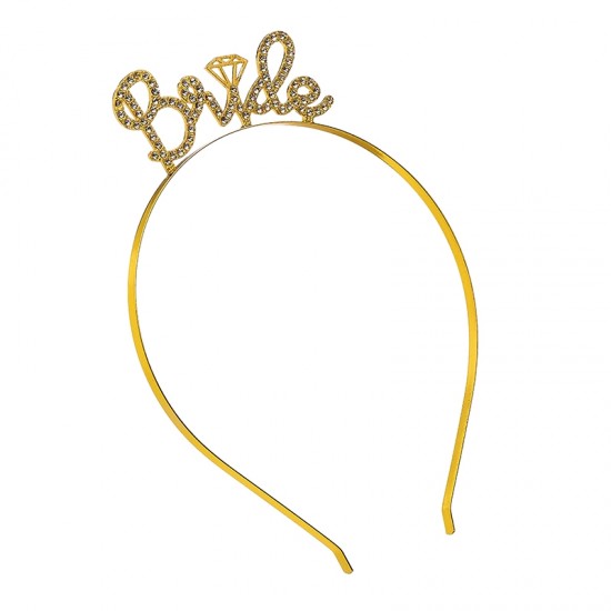 ΣΤΕΚΑ ΜΑΛΛΙΩΝ ΝΥΦΗΣ ΧΡΥΣΗ ”BRIDE” ΜΕ ΣΤΡΑΣ