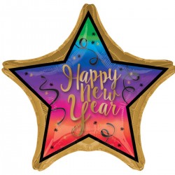 Μπαλόνι Foil 28″ Αστέρι Happy New Year