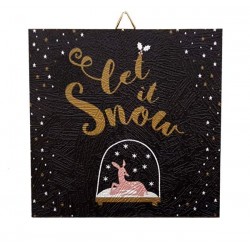 Καδράκι Χριστουγεννιάτικο Let It Snow