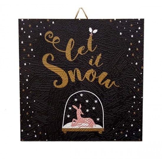Καδράκι Χριστουγεννιάτικο Let It Snow Καδράκι Χριστουγεννιάτικο Let It Snow