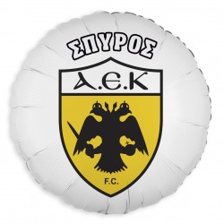 Μπαλόνι Foil 18″ή 9" Tυπωμένο – ΑΕΚ