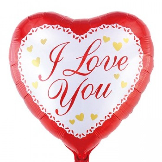 Μπαλόνι Foil 18” Καρδιά Ι Love You άσπρο-κόκκινο Μπαλόνι Foil 18” Καρδιά Ι Love You άσπρο-κόκκινο