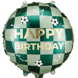 18” Μπαλόνι Happy Birthday με μπάλες ποδοσφαίρου