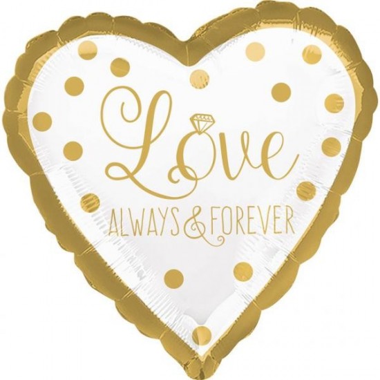 Μπαλόνι Foil 18” Καρδιά ‘Love always & forever’ Μπαλόνι Foil 18” Καρδιά ‘Love always & forever’