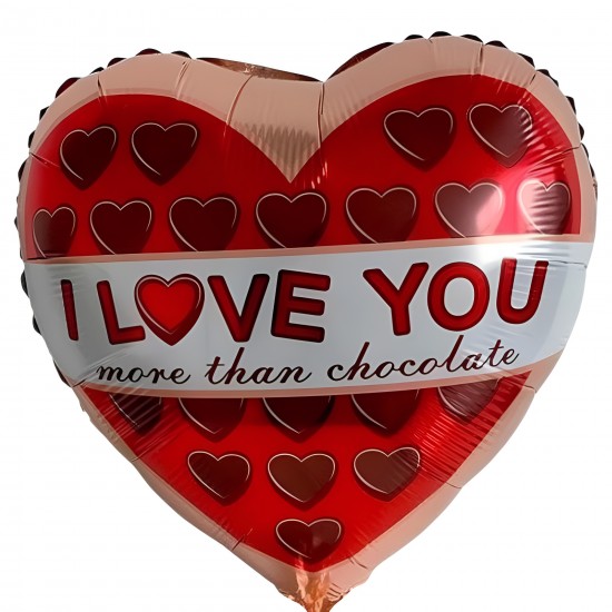 18” Μπαλόνι Καρδιά – More than Chocolate
