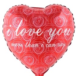 18” Μπαλόνι Κόκκινη Καρδιά – Love You more than I can say